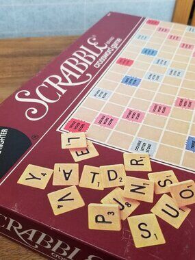 1980s Scrabble Game Complete Set Board Game Crossword Selchow & Richter Co VTG